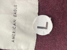 AMERICAN EAGLE ΠΟΥΛΟΒΕΡ V NECK MINIMAL BORDEAUX ΑΝΤΡΙΚΟ PRE OWNED L