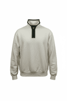 Ανδρικό Φούτερ Zara Μπεζ Half-Zip XXL