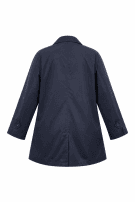 90s VINTAGE NAVY TRENCH COAT MENS PRE OWNED XL