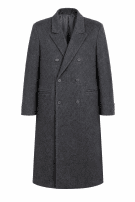 90s VINTAGE ΠΑΛΤΟ ΚΑΡΟ ΓΚΡΙ ΑΝΤΡΙΚΟ PRE OWNED L