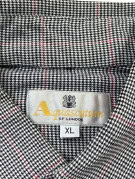 AQUASCUTUM OF LONDON ΠΟΥΚΑΜΙΣΟ CLASSIC ΚΑΡΟ ΓΚΡΙ ΑΝΤΡΙΚΟ PRE OWNED XL