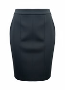 ARMANI COLLEZIONI Gonna a tubino vintage con logo nera da donna 43