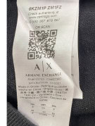 ARMANI EXCHANGE CREWNECK ΦΟΥΤΕΡ MINIMAL ΜΑΥΡΟ ΑΝΤΡΙΚΟ PRE OWNED S