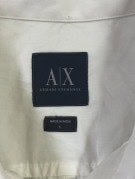 ARMANI EXCHANGE ΠΟΥΚΑΜΙΣΟ ΠΛΙΣΕ ΛΕΥΚΟ ΑΝΤΡΙΚΟ PRE OWNED L