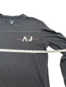 ARMANI JEANS ΜΠΛΟΥΖΑ ΜΑΚΡΥΜΑΝΙΚΗ MINIMAL ΜΑΥΡΟ ΑΝΤΡΙΚΟ PRE OWNED