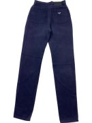 ARMANI JEANS PANTS VINTAGE METAL LOGO BLUE WOMEN XS