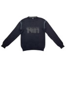 ARMANI JEANS Πλεκτό Pullover Vintage Logo Μαύρο Ανδρικό S