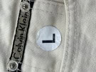 CALVIN KLEIN PANTALONI DENIM MINIMAL CREMA UNISEX PRE OWNED L