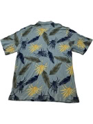 Arrow Polo Shirt Floral Pattern Light Blue UNISEX XL