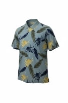 Arrow Polo Shirt Floral Pattern Light Blue UNISEX XL