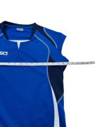 ASICS VOLLEYBALL JERSEY SPORTSWEAR BLUE WOMEN PRE OWNED S