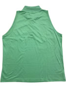 AUSTRALIAN BY ALPINA SLEEVELESS POLO SHIRT VINTAGE LOGO GREEN WOMEN'S S