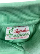 AUSTRALIAN BY ALPINA SLEEVELESS POLO SHIRT VINTAGE LOGO GREEN WOMEN'S S