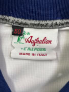 AUSTRALIAN POLO T-SHIRT VINTAGE LOGO WHITE/BLUE MEN'S XL