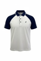AUSTRALIAN POLO T-SHIRT VINTAGE LOGO WHITE/BLUE MEN'S XL