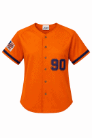 90s AVANTI BASEBALL JERSEY SPORTY ΠΟΡΤΟΚΑΛΙ ΓΥΝΑΙΚΕΙΟ PRE OWNED S