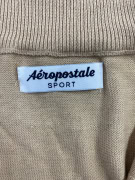 Aéropostale Sport Ανδρικό Μπεζ Πλεκτό με Μισό Φερμουάρ Μέγεθος 3XL