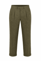 90s BASILE SUIT CLASSIC BROWN MEN PRE OWNED S