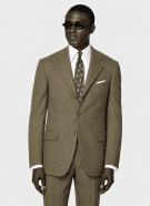 90s BASILE SUIT CLASSIC BROWN MEN PRE OWNED S