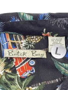 BATTCK BAY ΠΟΥΚΑΜΙΣΟ HAWAIIAN ΠΑΛΜΕΣ ΜΑΥΡΟ ΑΝΤΡΙΚΟ PRE OWNED L