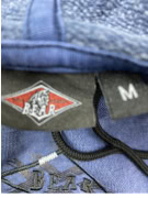 Bear Φούτερ Hoodie Vintage Λογότυπο Μπλε Ανδρικό M