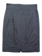 Benetton Black Classic Minimal High Waist Skirt Women’s M