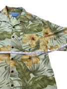 BERMUDA BAY ΠΟΥΚΑΜΙΣΟ HAWAIIAN PRINT ΑΝΟΙΧΤΟ ΠΡΑΣΙΝΟ ΑΝΤΡΙΚΟ PRE OWNED M