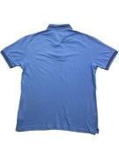 Polo da uomo azzurra con logo BEST COMPANY L