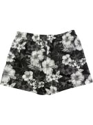 BEST COMPANY SWIM SHORTS FLORAL PRINT BLACK / WHITE UNISEX XXL