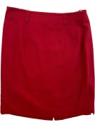 BETTY BARCLAY WOOL BLEND MIDI SKIRT RED WOMEN'S M