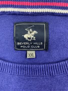 Beverly Hills Polo Club Maglia lavorata a maglia blu da uomo XXL
