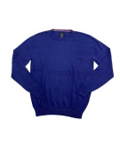 Beverly Hills Polo Club Maglia lavorata a maglia blu da uomo XXL