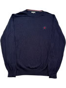 BEVERLY HILLS POLO CLUB ΠΛΕΚΤΟ ΠΟΥΛΟΒΕΡ ΚΛΑΣΙΚΟ NAVY ΑΝΤΡΙΚΟ PRE OWNED XL