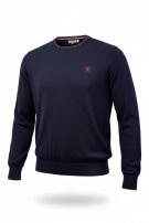 BEVERLY HILLS POLO CLUB ΠΛΕΚΤΟ ΠΟΥΛΟΒΕΡ ΚΛΑΣΙΚΟ NAVY ΑΝΤΡΙΚΟ PRE OWNED XL