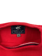 BEVERLY HILLS POLO CLUB Πλεκτό Sweater Vintage Logo Κόκκινο Ανδρικό M