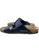 Birkenstock Arizona Μαύρα Δερμάτινα Σανδάλια Διπλό Λουράκι Unisex EU 36
