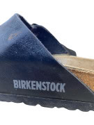Birkenstock Arizona Μαύρα Δερμάτινα Σανδάλια Διπλό Λουράκι Unisex EU 36