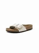 BIRKENSTOCK MADRID BIG BUCKLE SLIDES MINIMAL ΚΡΕΜ ΓΥΝΑΙΚΕΙΟ PRE OWNED EU 38