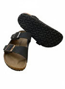 BIRKENSTOCK SANDALS MINIMAL BLACK UNISEX PRE OWNED EU 36