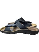 BIRKENSTOCK Σανδάλια Δερμάτινα Casual Με Λογότυπο Μαύρο Unisex 39