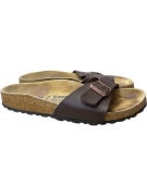 Birkenstock Σανδάλια Slide Classic Buckle Δερμάτινα Καφέ Unisex EU 36
