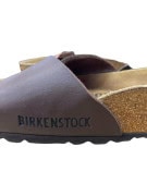 Birkenstock Σανδάλια Slide Classic Buckle Δερμάτινα Καφέ Unisex EU 36