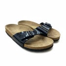 Birkenstock Σανδάλια Slide Classic Buckle Patent Δερμάτινα Μαύρο Unisex EU 36