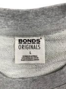 BONDS ORIGINALS Φούτερ Casual Μονόχρωμο Γκρι Ανδρικό L
