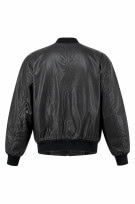 BOSS BOMBER LEATHER JACKET CLASSIC ΜΑΥΡΟ ΑΝΤΡΙΚΟ PRE OWNED L