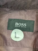 BOSS HUGO BOSS SHIRT MINIMAL BURGUNDY MENS PRE OWNED L