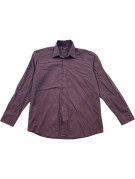 BOSS HUGO BOSS SHIRT MINIMAL BURGUNDY MENS PRE OWNED L