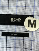 BOSS ΠΟΥΚΑΜΙΣΟ CLASSIC ΑΝΟΙΧΤΟ ΜΠΛΕ ΚΑΡΟ ΑΝΤΡΙΚΟ PRE OWNED M