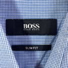 BOSS CAMICIA MINIMAL BLU UOMO PRE-OWNED