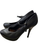 BUFFALO LONDON ΓΟΒΕΣ MARY JANE PLATFORM ΜΑΥΡΟ ΓΥΝΑΙΚΕΙΟ PRE OWNED EU 38